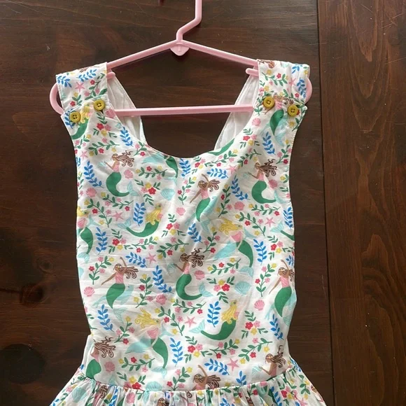 Adorable little girls mermaid dress perfect for warm summer days! 100%cotton - Picture 2 of 4